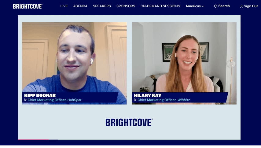 Brightcove PLAY 2021 Hubspot and Wibbitz Session